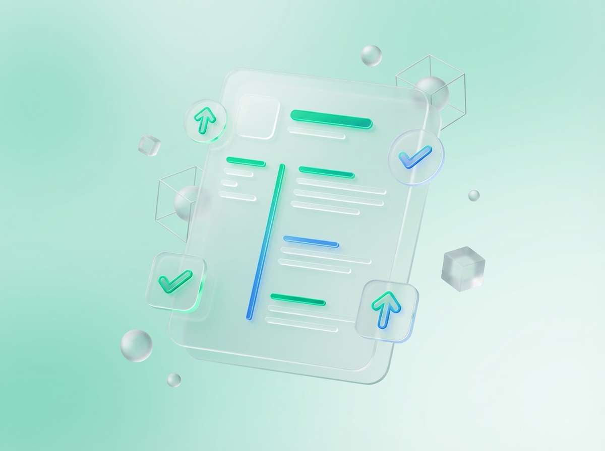 AI resume analysis showing checkmarks on different sections