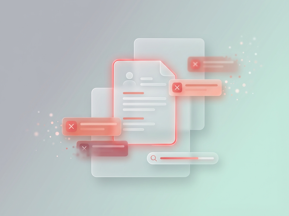 Application rejected notifications